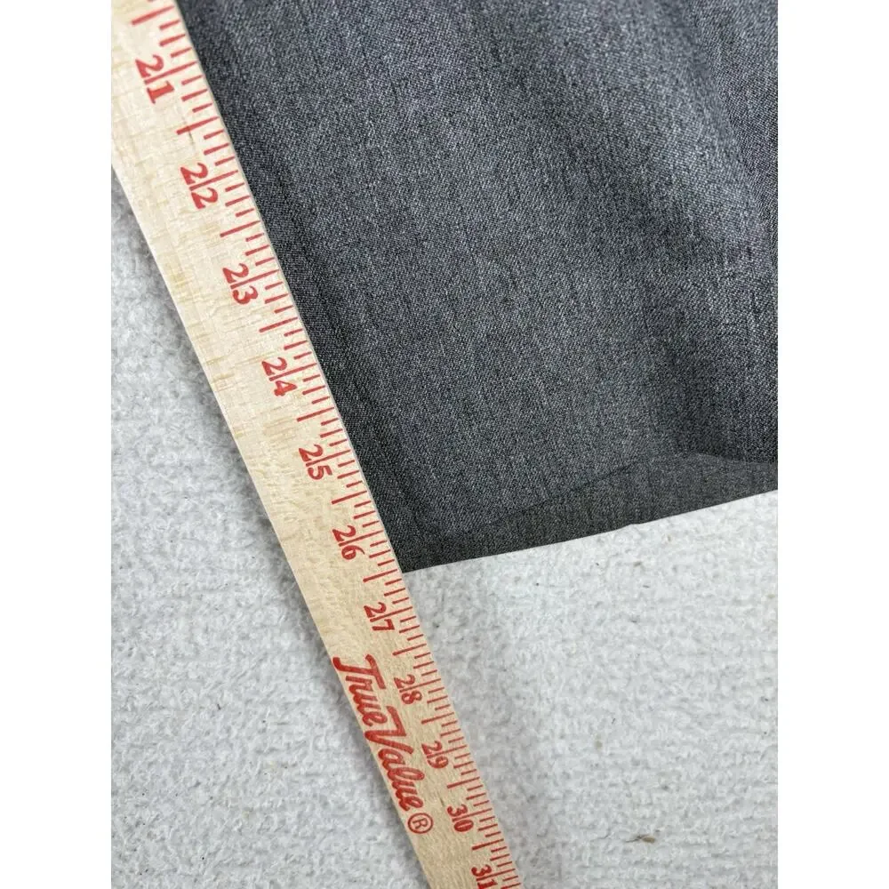 Vintage Levis 517 Action Slacks 37x27 Gray Polyester 80s 90s Dress Pants